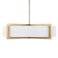 Cresson - 4 Light Drum Pendant - White / Gold