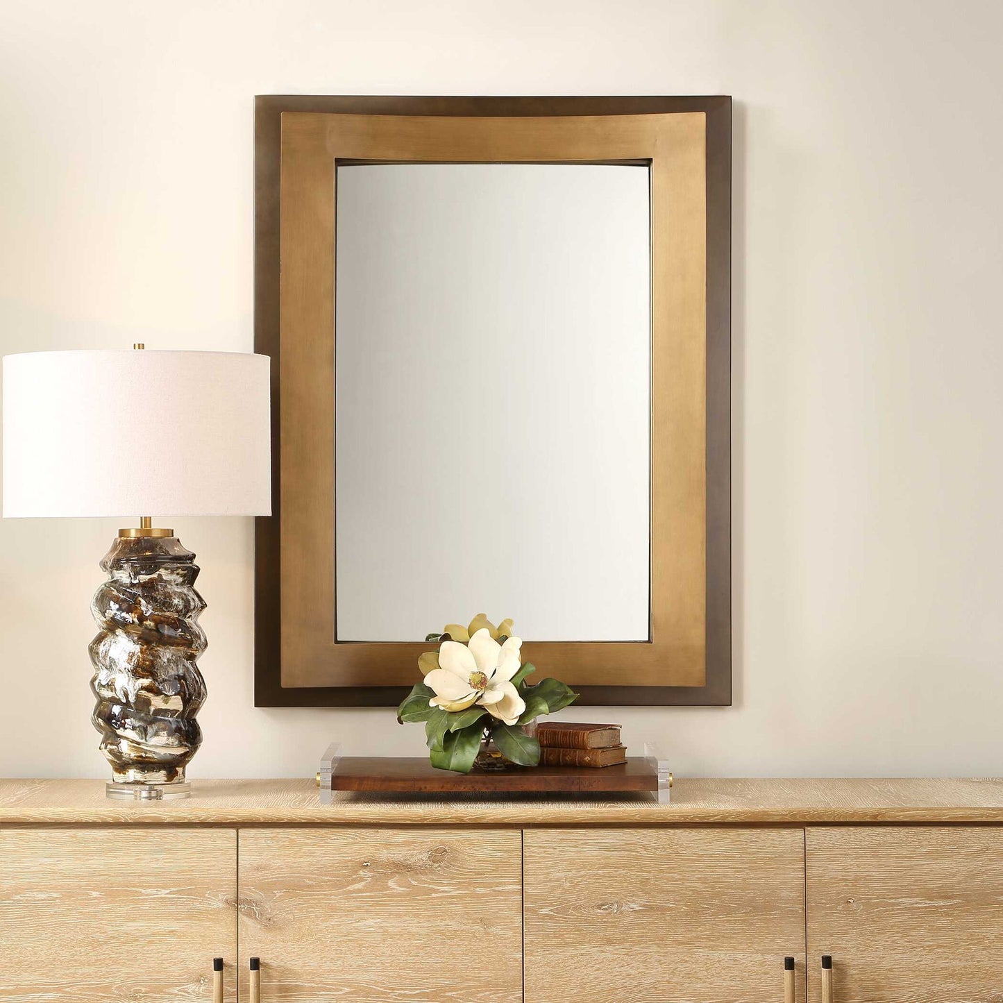 Around The Bend - Mirror - Golden Bronze