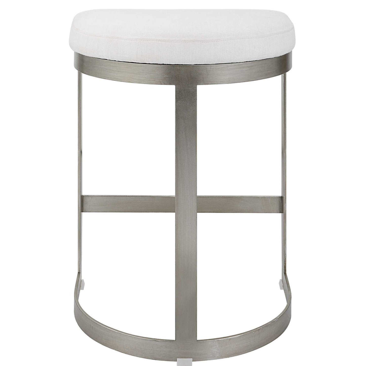 Ivanna - Backless Counter Stool - Silver