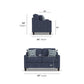 Jay - Fabric Stationary Loveseat