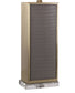 Gator Luxe PU Alligator Leather, Crystal & Metal Table Lamp (Set of 2) - Gray Gator Pu / Soft Gold