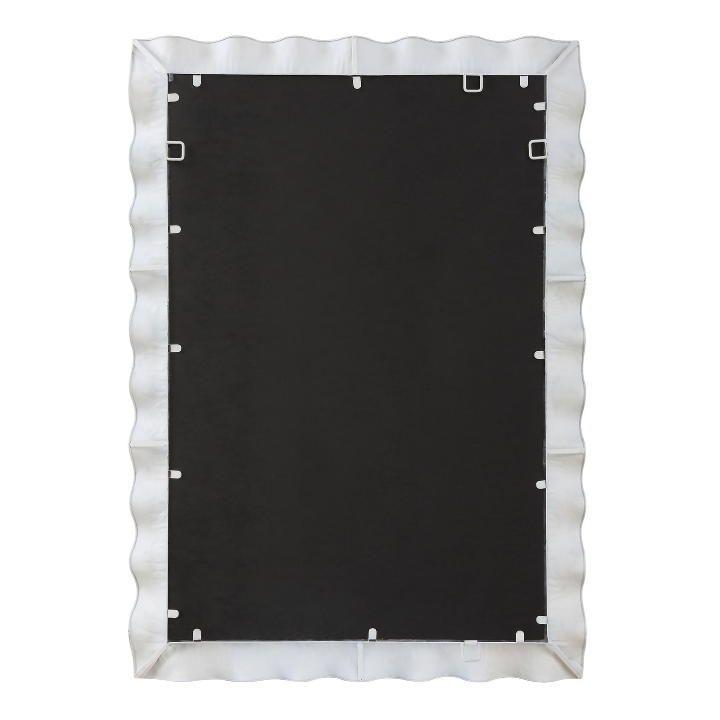 Haya - White Scalloped Mirror