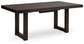 Neymorton - Rectangular Dining Room Butterfly Extension Table - Dark Grayish Brown