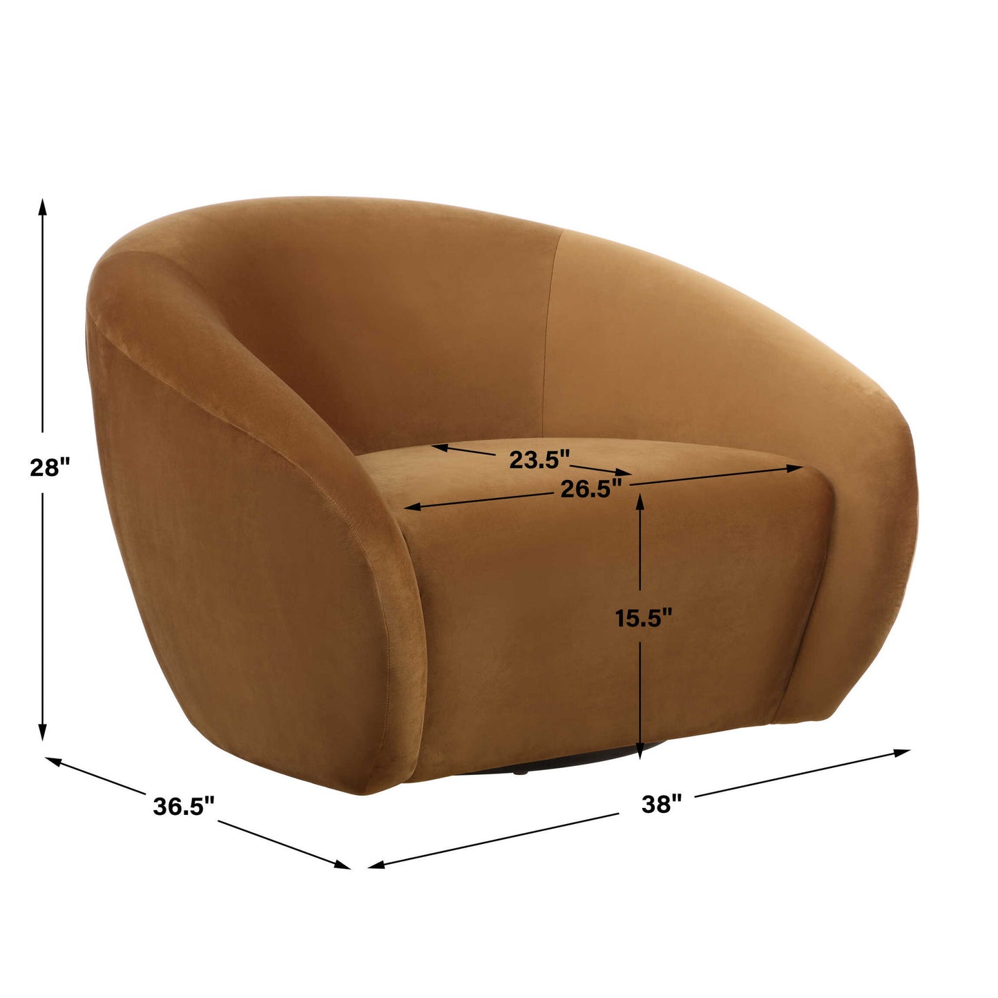 DeSoto - Swivel Chair - Hazlenut