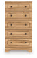 Aleaport - Five Drawer Chest - Warm Brown