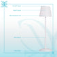 "Eclipse Aura II" Rechargeable LED Metal Accent Lamp (Set of 2) - White