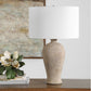 Torres - Textured Ceramic Table Lamp - Brown