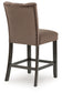 Jeshina - Upholstered Barstool (Set of 2) - Mocha