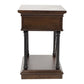 Tribeca - Drawer Chair Side Table - Cordovian Brown