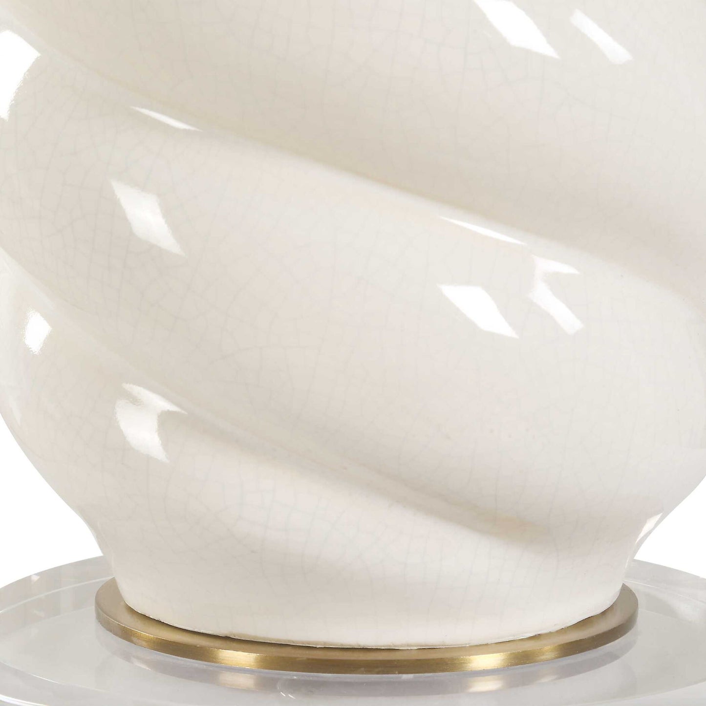 Anneli - Swirl Table Lamp - White