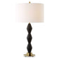Threefold - Black Stone Table Lamp