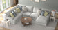 Stockbridge - Sectional With Comfort Coil Seating And 9 Accent Pillows Included
