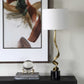 Spiraling - Cordless Brass Buffet Lamp - Black / Gold