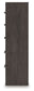 Prendonea - Five Drawer Chest - Charcoal