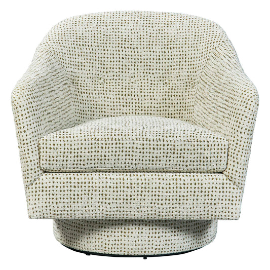 Coupe - Swivel Chair - Olive Dot