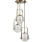Mimas - 3 Light Cluster Pendant - Gold