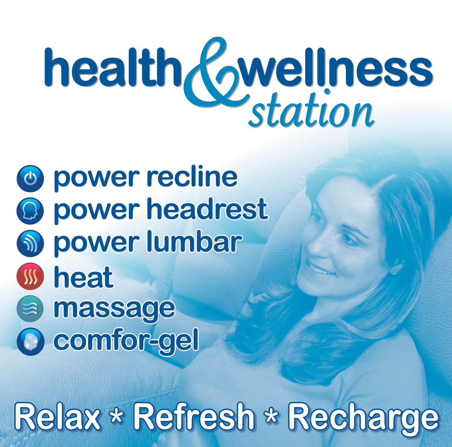 Flynn - Power Lay Flat Reclining Sofa Power Adjustable Headrest & Lumbar And Dual Heat & Massage - Fig