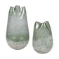 Chianti - Seeded Glass Vases (Set of 2) - Blue / Green