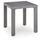 Half Moon Beach - Square End Table - Gray