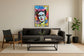 Urban Vivid Muse - 32" x 47" Framed Wall Art - Blue