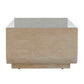 Maeva - Modern Glass Coffee Table - Woodtone