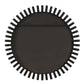 Jael - Round Iron Bands Mirror - Black