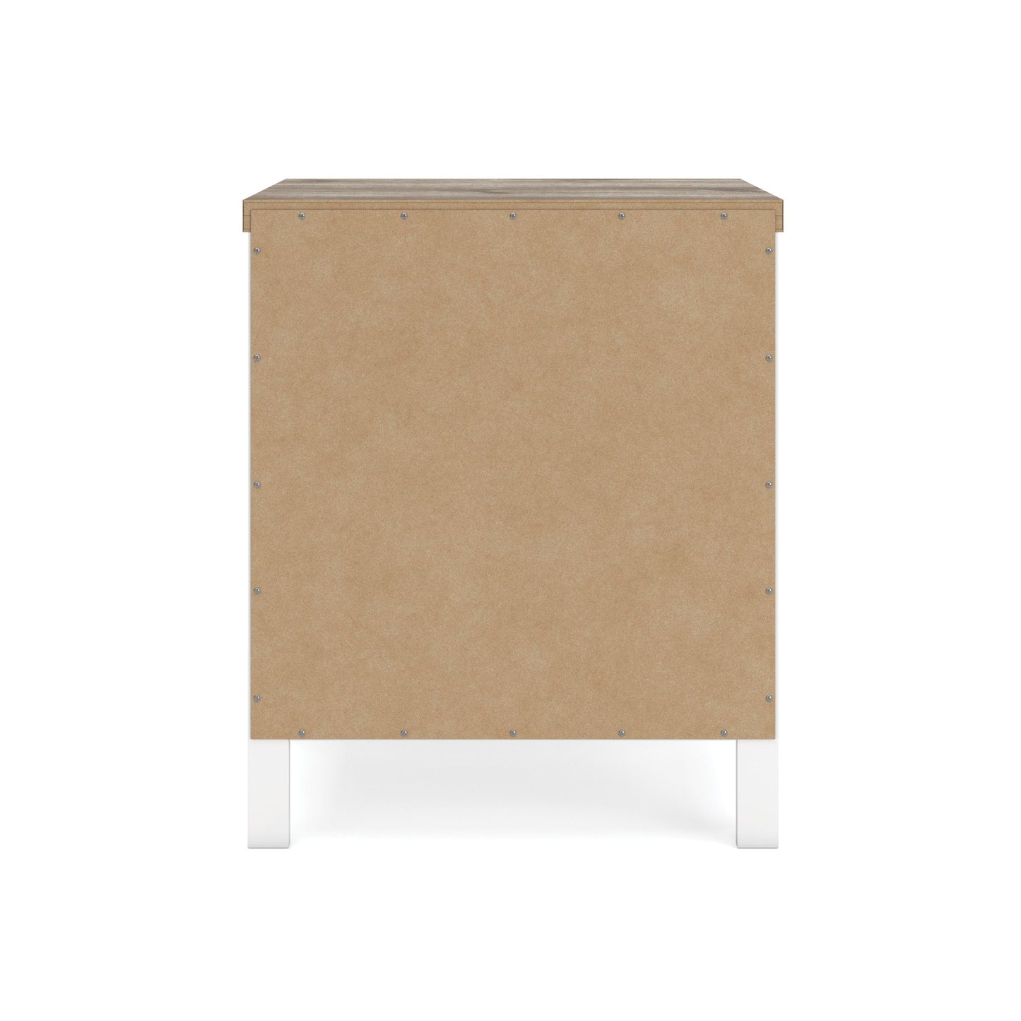 Kerisden - Two Drawer Night Stand - White / Brown