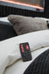 Tayleena - Upholstered Bed With Fireplace And Wireless Audio