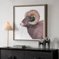 Big Horn - Sheep Framed Print - Black / Brown / White