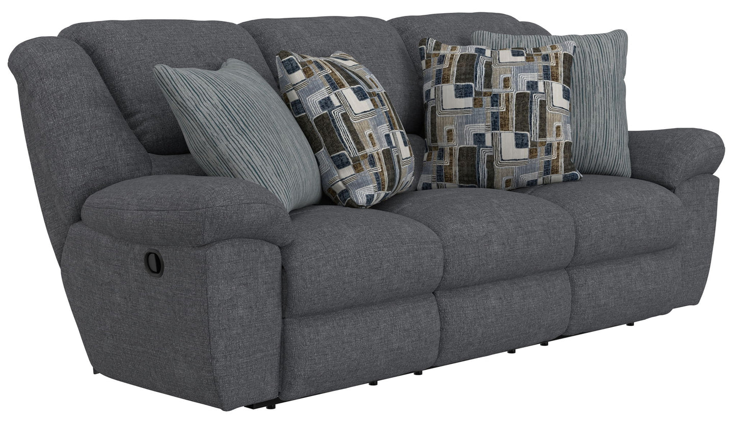 Trifecta - Sofa With 3 Recliners and Drop Down Table