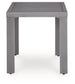 Half Moon Beach - Square End Table - Gray