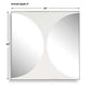 New Moon - Mirrored Wall Decor - White