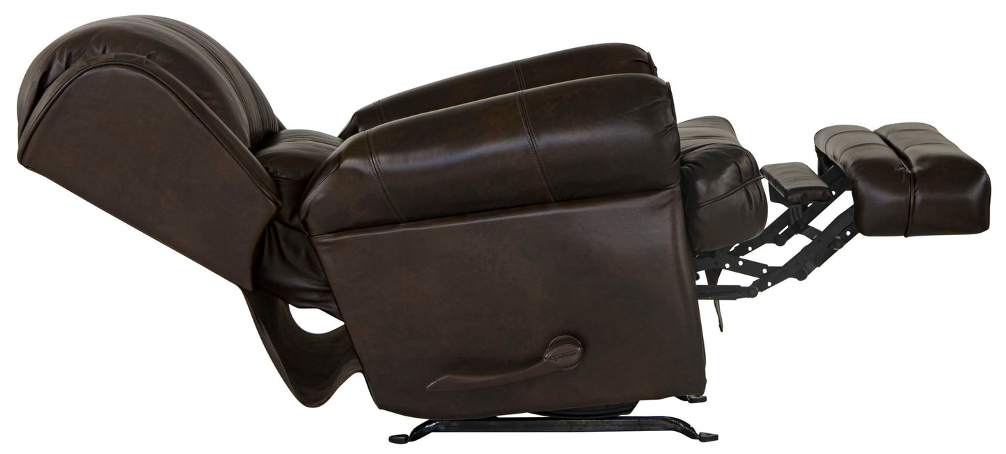 Roberto - Leather Rocker Recliner - Cocoa