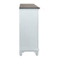 Allyson Park - 68" Highboy TV Console - Wirebrushed White / Charcoal