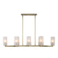 Mistie - 8 Light Linear Chandelier - Bronze