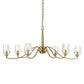 Barcelona - 6 Light Brass Chandelier - Gold