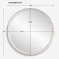 Crofton - Lighted Brass Round Mirror