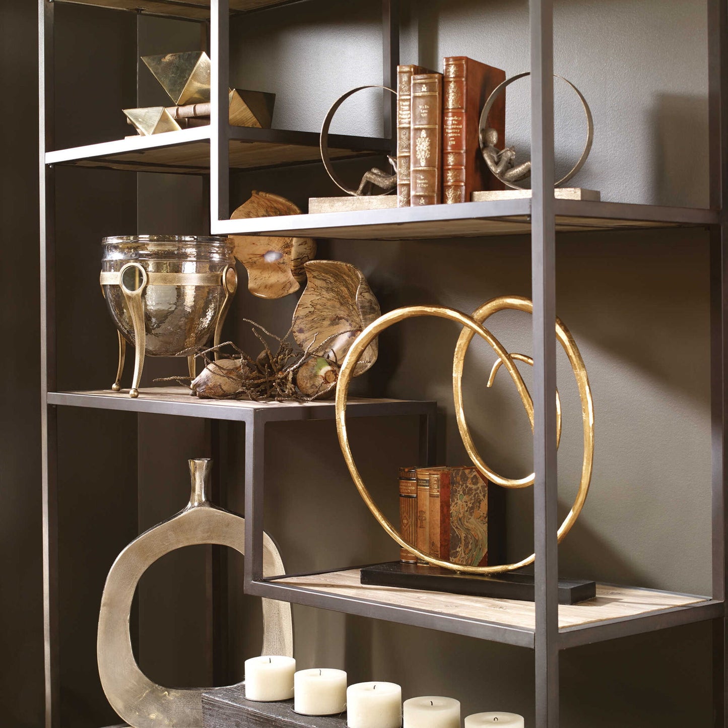 Lounging Reader - Antique Bookends (Set of 2) - Dark Brown