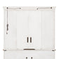 Morgan Creek - Entertainment Hutch - Antique White / Wirebrushed Tobacco Accents