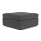 Sky - Fabric Stationary Square Cocktail Ottoman
