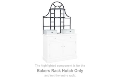 Greddinton - Bakers Rack Hutch - White / Black