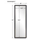 Stenton - Tall Wooden Mirror - Black