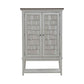 River Place - Bar Cabinet - Riverstone White & Tobacco