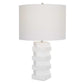 Ascent - White Geometric Table Lamp