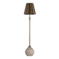 Jaycee - Dark Travertine Buffet Lamp - Brass / Gold / Gray