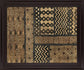 Geometric Fusion - 28" x 34" Framed Wall Art - Light Brown