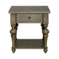Americana Farmhouse - Drawer End Table - Dusty Taupe