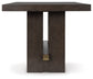 Burkhaus - Rectangular Dining Room Counter Table - Dark Brown