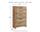 Hyanna - Five Drawer Chest - Tan Brown