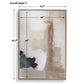 Bluster - Framed Abstract Canvas - Blue / Brown / Gray / Orange / Purple / White / Yellow